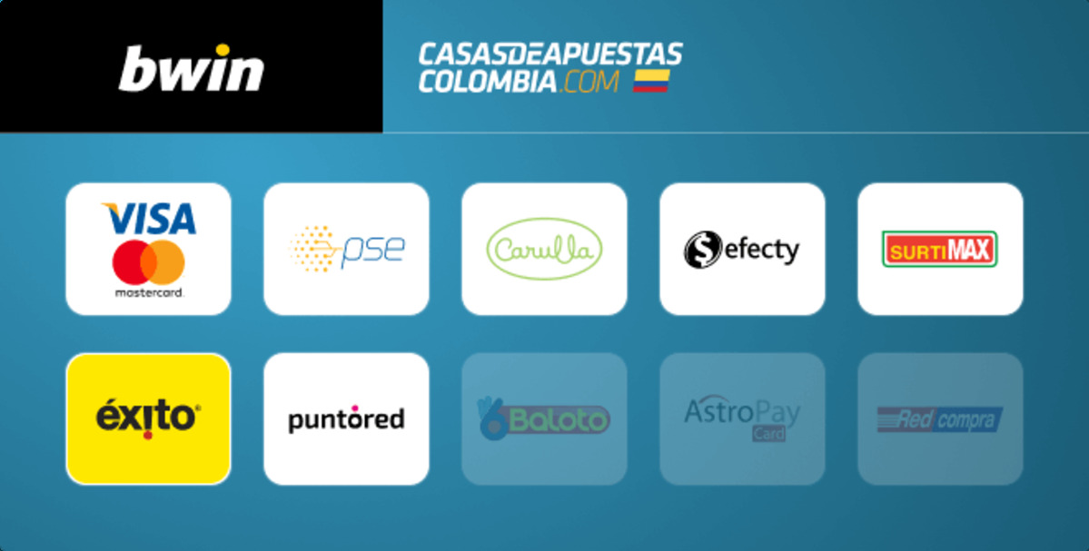 metodos de pago en bwin colombia. 13-1-25.