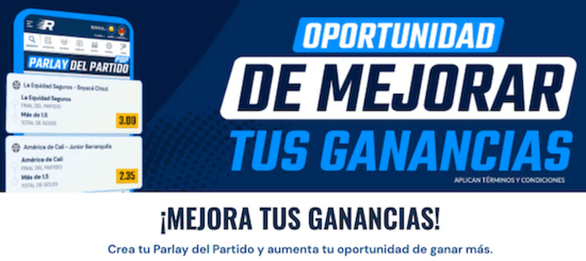 parlay del partido de rushbet app. 13-1-25.