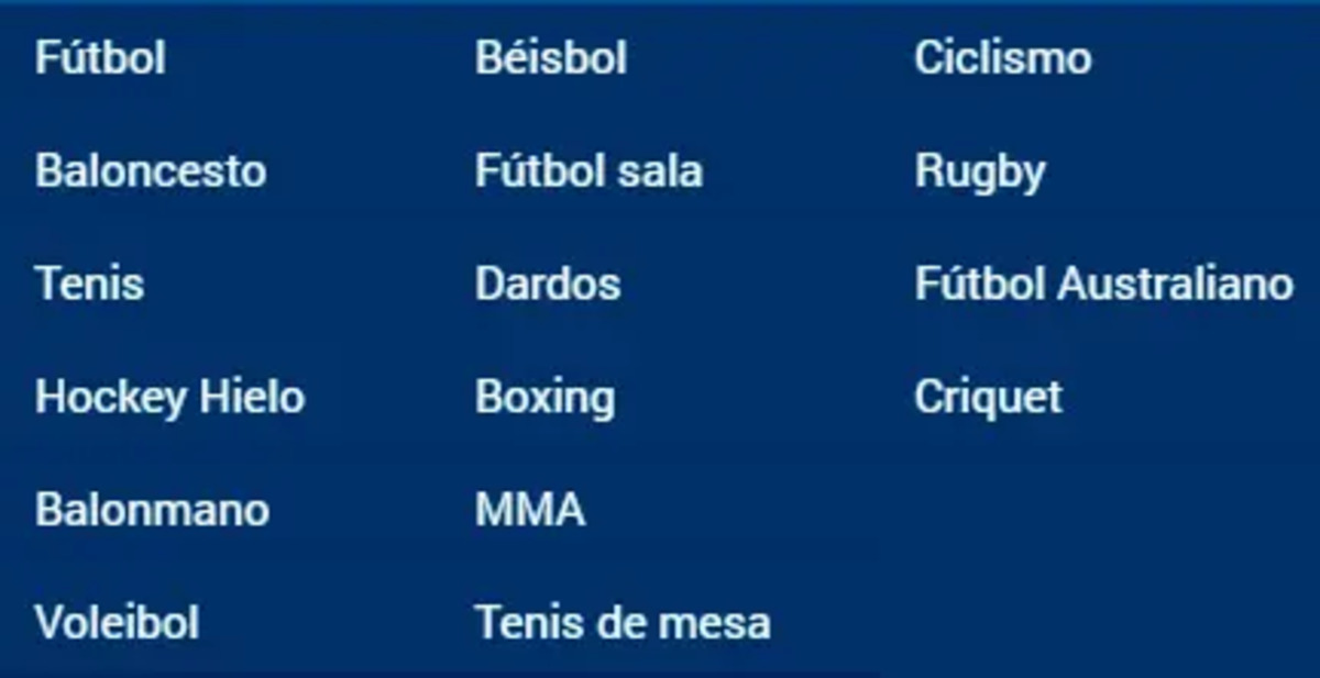 deportes disponibles en rivalo colombia. 20-1-25.